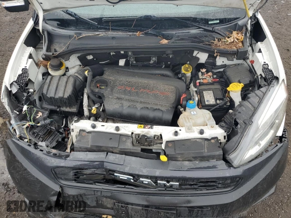 2021 Ram ProMaster City Cargo Tradesman with VIN ZFBHRFAB0M6U52709, listed as a Copart auction lot 73232844 with Not Provided miles and Salvage Title. Bid and sale history available at DreamBid. Image 12.