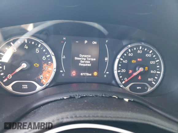 2018 Jeep Renegade Altitude with VIN ZACCJABB3JPJ02044, listed as a Copart auction lot 82567534 with 87,779 mi miles and Salvage title. Bid and sale history available at DreamBid. Image 9.