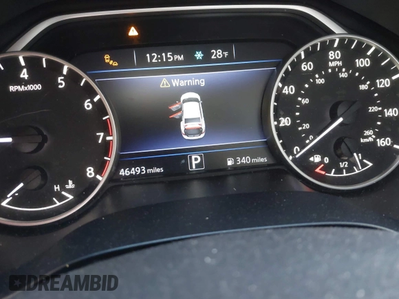 2016 Nissan Maxima SV with VIN 1N4AA6AP7GC447830, listed as a IAAI auction lot 41594235 with 46,493 mi miles and . Bid and sale history available at DreamBid. Image 7.