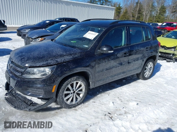 2017 Volkswagen Tiguan S with VIN WVGBV7AX7HK049500, listed as a IAAI auction lot 41632573 with 83,362 mi miles and . Bid and sale history available at DreamBid. Image 19.