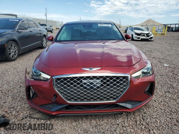 2019 Genesis G70 2.0T Advanced with VIN KMTG34LA7KU013830, listed as a Copart auction lot 69072164 with 44,913 mi miles and Salvage Title. Bid and sale history available at carsss.com. Image 5.