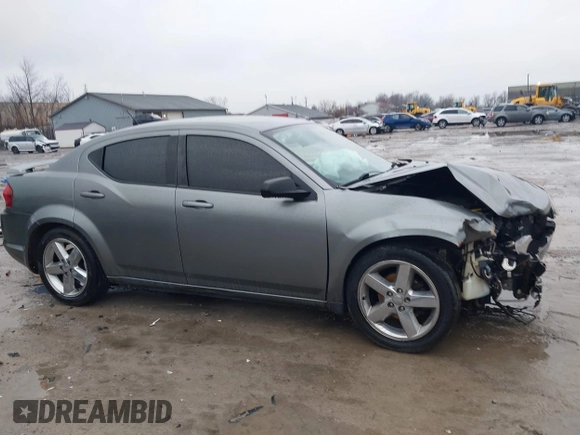 2013 Dodge Avenger SE with VIN 1C3CDZAB5DN563953, listed as a IAAI auction lot 41996115 with 112,040 mi miles. Bid and sale history available at carsss.com. Image 12.