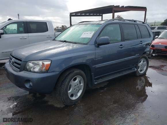 2006 Toyota Highlander w/3rd Row with VIN JTEEP21A360174203, listed as a IAAI auction lot 41787747 with 143,519 mi miles. Bid and sale history available at carsss.com. Image 17.