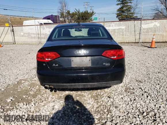 2010 Audi A4 2.0T Premium with VIN WAUBFAFL2AN063830, listed as a Copart auction lot 49152945 with 186,672 mi miles and Salvage Title. Bid and sale history available at carsss.com. Image 6.