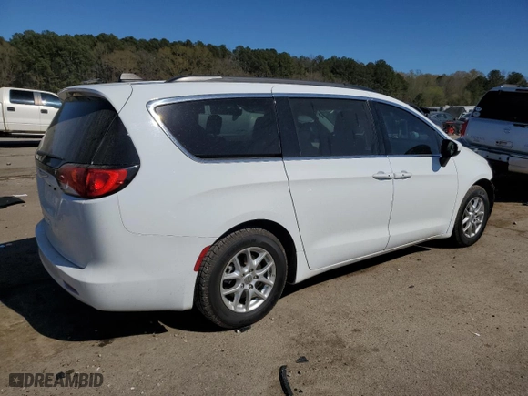2021 Chrysler Voyager LXI with VIN 2C4RC1DG1MR530789, listed as a Copart auction lot 50079565 with 66,560 mi miles and Salvage Title. Bid and sale history available at carsss.com. Image 3.