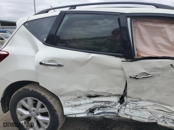 2012 Nissan Murano SV with VIN JN8AZ1MW8CW210804, listed as a Copart auction lot 51558744 with 106,806 mi miles and Salvage Title. Bid and sale history available at carsss.com. Image 11.