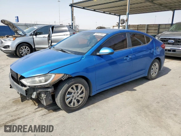 2017 Hyundai Elantra SE with VIN KMHD74LF8HU091460, listed as a Copart auction lot 59141945 with 198,679 mi miles and Clean title. Bid and sale history available at DreamBid. Image 1.