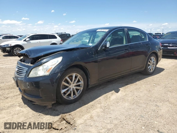 2008 Infiniti G35 Journey with VIN JNKBV61E38M203586, listed as a Copart auction lot 61967574 with 171,503 mi miles and Salvage Title. Bid and sale history available at DreamBid. Image 1.