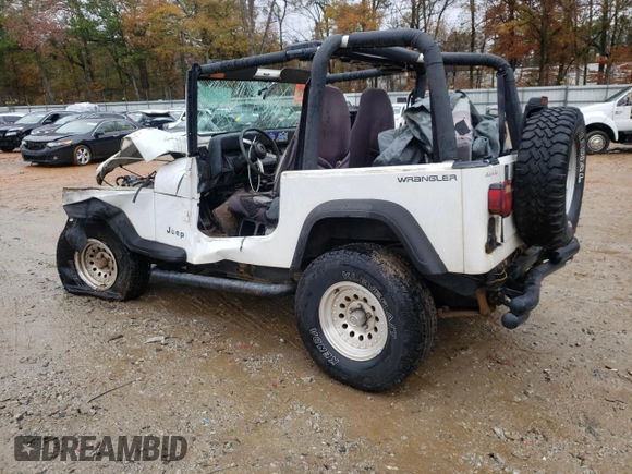 1995 Jeep Wrangler S with VIN 1J4FY19P7SP205053, listed as a Copart auction lot 84003534 with 215,769 mi miles and Salvage Title. Bid and sale history available at carsss.com. Image 2.