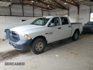2018 Ram 1500 Tradesman with VIN 1C6RR7KMXJS231197, listed as a Copart auction lot 62930775 with 114,682 mi miles and Clean title. Bid and sale history available at DreamBid. Image 1.