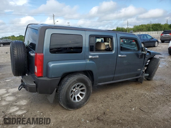 2007 Hummer H3 SUV with VIN 5GTDN13E078193447, listed as a Copart auction lot 67663434 with 153,450 mi miles and Salvage Title. Bid and sale history available at carsss.com. Image 3.