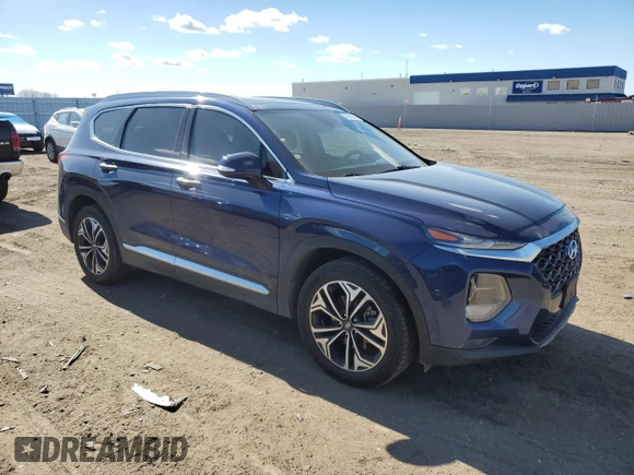 2020 Hyundai Santa Fe SEL with VIN 5NMS3CAA5LH163210, listed as a Copart auction lot 46996265 with 89,292 mi miles and Salvage Title. Bid and sale history available at carsss.com. Image 4.
