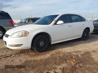 2009 Chevrolet Impala Police Police with VIN 2G1WS57M691314160, listed as a IAAI auction lot 41384304 with 183,742 mi miles. Bid and sale history available at carsss.com. Image 2.