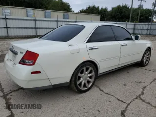 2003 Infiniti M45 with VIN JNKAY41E43M002005, listed as a Copart auction lot 72528004 with 231,586 mi miles and Salvage Title. Bid and sale history available at carsss.com. Image 3.