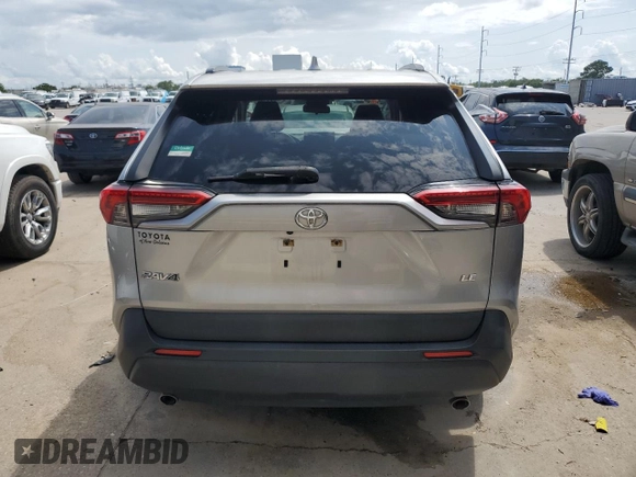 2019 Toyota RAV4 LE with VIN JTMH1RFV0KJ006644, listed as a Copart auction lot 59546835 with 101,050 mi miles and Salvage title. Bid and sale history available at DreamBid. Image 6.