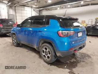 2022 Jeep Compass Trailhawk with VIN 3C4NJDDB1NT236477, listed as a IAAI auction lot 41485656 with 7,341 mi miles and . Bid and sale history available at DreamBid. Image 3.