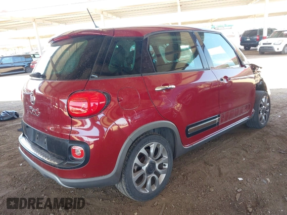 2015 FIAT 500L Urbana Trekking with VIN ZFBCFADH8FZ034079, listed as a IAAI auction lot 42437851 with 54,216 mi miles and . Bid and sale history available at DreamBid. Image 4.