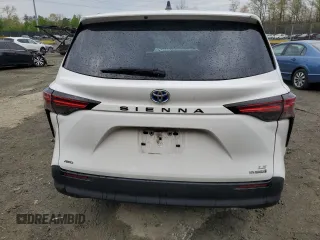 2021 Toyota Sienna LE with VIN 5TDKSKFC1MS013343, listed as a Copart auction lot 53263885 with 41,805 mi miles and Salvage title. Bid and sale history available at DreamBid. Image 6.