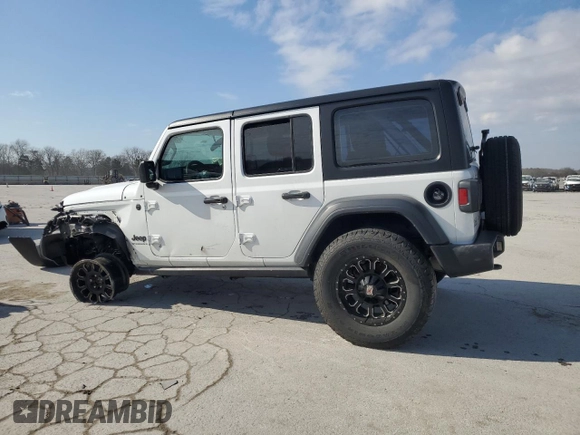 2023 Jeep Wrangler Sport S with VIN 1C4HJXDN7PW671722, listed as a Copart auction lot 42614755 with 41,584 mi miles and Salvage Title. Bid and sale history available at DreamBid. Image 2.
