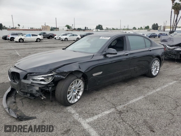 2015 BMW 7 Series 750Li with VIN WBAYE8C56FD782426, listed as a Copart auction lot 58208325 with 50,225 mi miles and Salvage title. Bid and sale history available at DreamBid. Image 1.