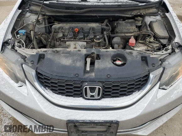 2015 Honda Civic Sedan LX with VIN 19XFB2F53FE006166, listed as a Copart auction lot 45543635 with 159,965 mi miles and Salvage Title. Bid and sale history available at carsss.com. Image 13.