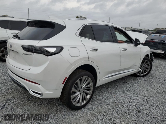 2024 Buick Envision Avenir with VIN LRBFZSE49RD047944, listed as a Copart auction lot 47752545 with Not Provided miles and Salvage Title. Bid and sale history available at carsss.com. Image 3.
