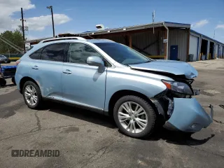 2011 Lexus RX 450h with VIN JTJBC1BAXB2033040, listed as a Copart auction lot 56920005 with 102,791 mi miles and Salvage title. Bid and sale history available at DreamBid. Image 4.