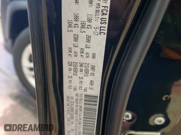 2017 Jeep Compass Sport с VIN 3C4NJDAB8HT630969, выставлен на аукционе Copart как лот 53858445 с пробегом 109 239 миль миль и Списание • Salvage title. История ставок и продаж доступна на DreamBid. Изображение 13.