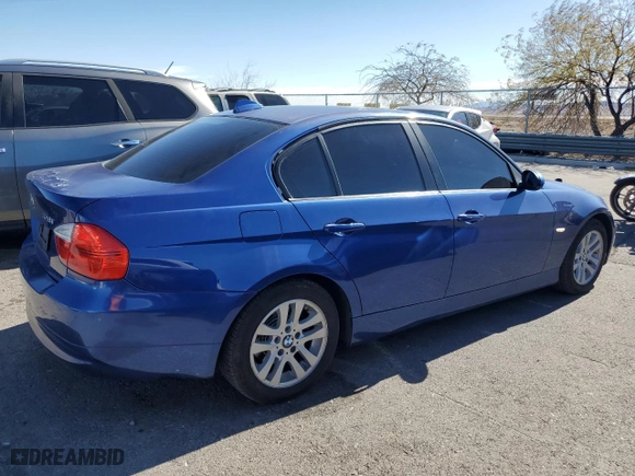 2007 BMW 3 Series 328i with VIN WBAVA33597KX77347, listed as a Copart auction lot 45710175 with 182,763 mi miles and Salvage Title. Bid and sale history available at carsss.com. Image 3.