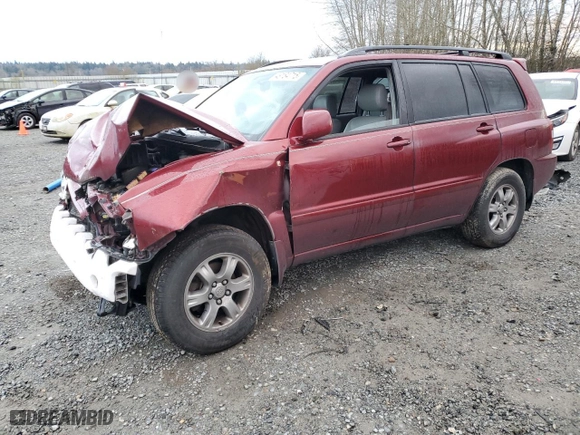 2007 Toyota Highlander with VIN JTEHP21A270192772, listed as a Copart auction lot 49184715 with 0 mi miles and Salvage Title. Bid and sale history available at carsss.com. Image 1.
