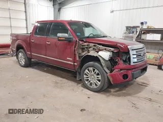 2013 Ford F-150 XL with VIN 1FTFW1ETXDFB30310, listed as a IAAI auction lot 41419674 with 122,926 mi miles. Bid and sale history available at carsss.com. Image 1.