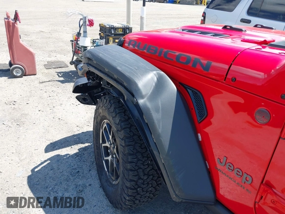2025 Jeep Wrangler Rubicon with VIN 1C4PJXFN4SW573748, listed as a IAAI auction lot 42660183 with 763 mi miles and . Bid and sale history available at DreamBid. Image 19.