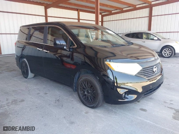 2014 Nissan Quest SV with VIN JN8AE2KP5E9107192, listed as a IAAI auction lot 42071586 with 158,899 mi miles. Bid and sale history available at carsss.com. Image 1.
