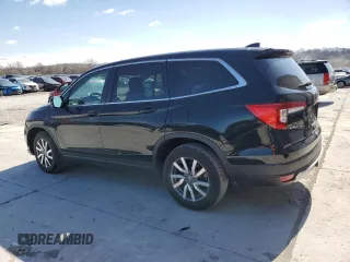 2021 Honda Pilot EX-L with VIN 5FNYF6H59MB004544, listed as a Copart auction lot 49628845 with 50,033 mi miles and Salvage Title. Bid and sale history available at carsss.com. Image 2.