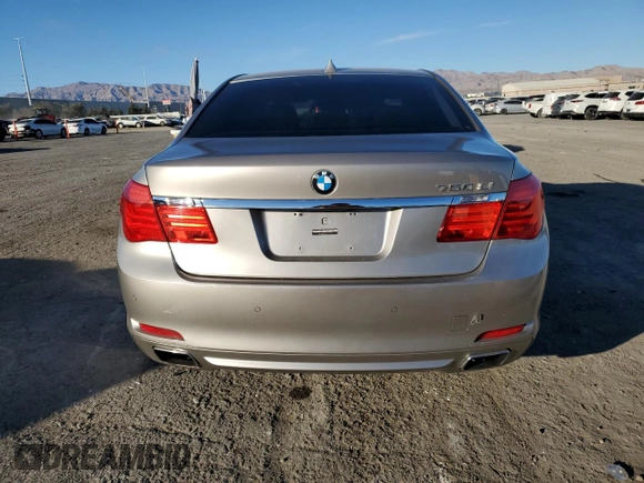 2009 BMW 7 Series 750Li with VIN WBAKB83569CY60521, listed as a Copart auction lot 82050884 with 142,788 mi miles and Salvage Title. Bid and sale history available at DreamBid. Image 6.