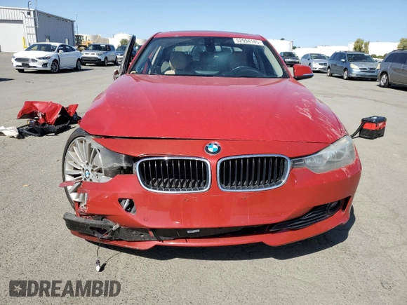 2013 BMW 3 Series 328i with VIN WBA3C1G57DNR47232, listed as a Copart auction lot 52994145 with 103,929 mi miles and Salvage Title. Bid and sale history available at carsss.com. Image 5.