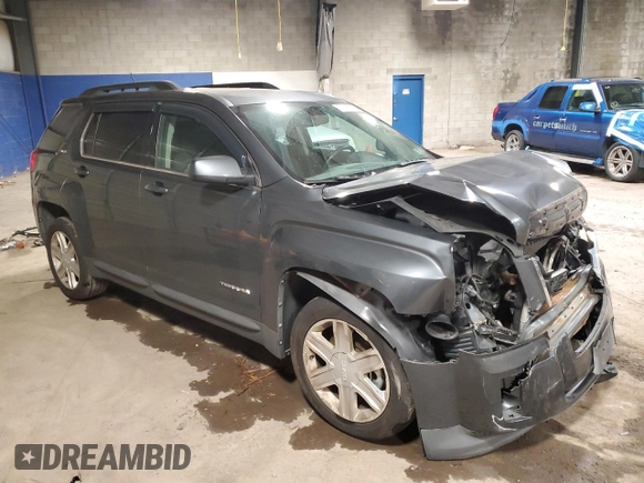 2011 GMC Terrain SLE-2 with VIN 2CTFLTEC3B6308090, listed as a Copart auction lot 57205685 with 143,676 mi miles and Salvage title. Bid and sale history available at DreamBid. Image 4.