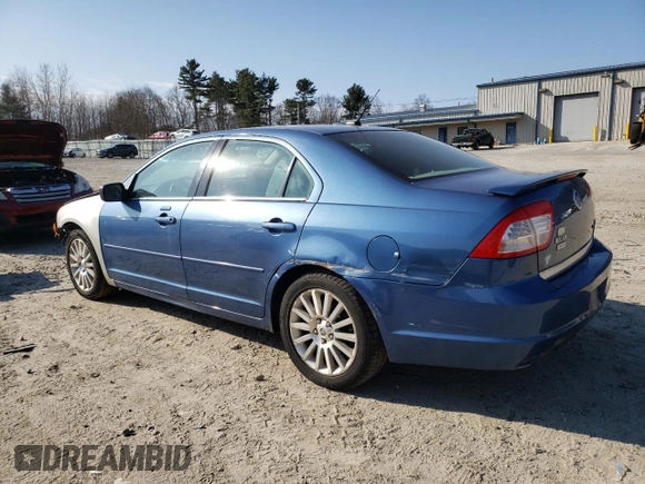 2009 Mercury Milan Premier with VIN 3MEHM08Z99R627074, listed as a Copart auction lot 48992505 with 187,736 mi miles and Clean Title. Bid and sale history available at carsss.com. Image 2.