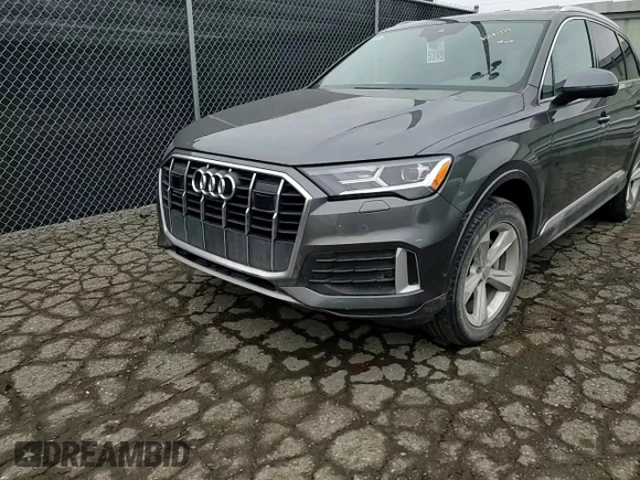 2022 Audi Q7 Premium Plus with VIN WA1LJBF70ND004733, listed as a Copart auction lot 85581334 with 43,181 mi miles and Salvage title. Bid and sale history available at DreamBid. Image 12.