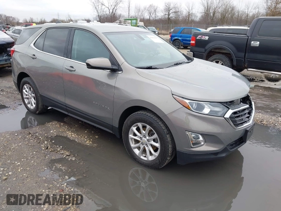 2018 Chevrolet Equinox LT with VIN 3GNAXSEV9JS506007, listed as a IAAI auction lot 42061597 with 92,021 mi miles and . Bid and sale history available at carsss.com. Image 1.