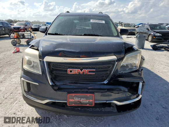 2017 GMC Terrain SLE with VIN 2GKFLTE35H6113553, listed as a Copart auction lot 45458035 with 103,928 mi miles and Salvage Title. Bid and sale history available at carsss.com. Image 5.