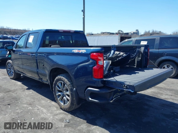 2021 Chevrolet Silverado 1500 RST with VIN 1GCUYEEL3MZ212306, listed as a IAAI auction lot 41855149 with 57,291 mi miles. Bid and sale history available at carsss.com. Image 3.