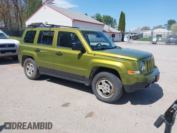 2012 Jeep Patriot Sport with VIN 1C4NJPBA6CD639580, listed as a IAAI auction lot 42221359 with 123,596 mi miles and . Bid and sale history available at DreamBid. Image 1.