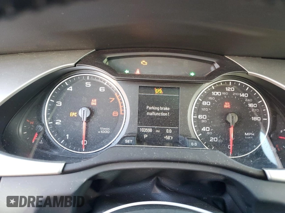 2010 Audi A4 2.0T Premium Plus with VIN WAUWFAFLXAA128352, listed as a Copart auction lot 42110235 with 103,598 mi miles and Salvage Title. Bid and sale history available at carsss.com. Image 9.