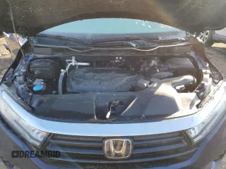 2024 Honda Odyssey EX-L with VIN 5FNRL6H69RB066846, listed as a Copart auction lot 52142105 with 9,117 mi miles and Salvage Title. Bid and sale history available at DreamBid. Image 14.