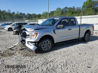 2021 Ford F-150 XL with VIN 1FTEX1CP5MKE62550, listed as a Copart auction lot 53188235 with 48,690 mi miles and Salvage title. Bid and sale history available at DreamBid. Image 1.
