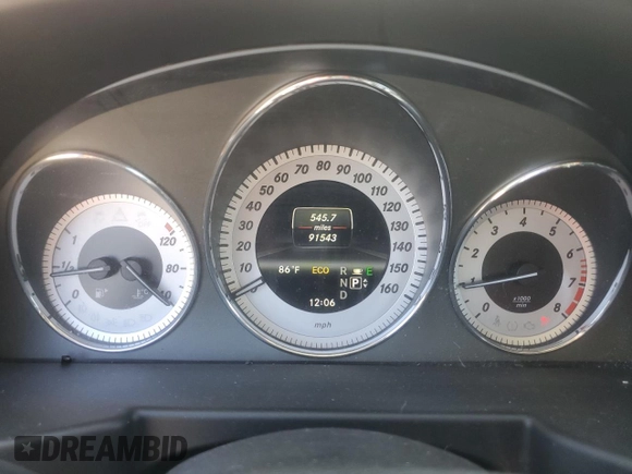 2013 Mercedes-Benz GLK 350 with VIN WDCGG8JB2DF942637, listed as a Copart auction lot 55333735 with 91,543 mi miles and Salvage Title. Bid and sale history available at DreamBid. Image 9.