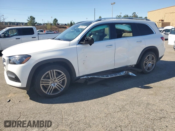 2022 Mercedes-Benz GLS 450 with VIN 4JGFF5KE4NA594331, listed as a Copart auction lot 49956325 with 37,563 mi miles and Salvage Title. Bid and sale history available at DreamBid. Image 1.