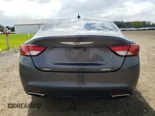 2015 Chrysler 200 S with VIN 1C3CCCDG3FN618085, listed as a Copart auction lot 53937485 with 126,686 mi miles and Salvage Title. Bid and sale history available at carsss.com. Image 6.