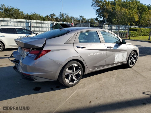 2023 Hyundai Elantra SEL with VIN KMHLS4AG4PU495585, listed as a Copart auction lot 46748675 with 32,606 mi miles and Non Repairable. Bid and sale history available at carsss.com. Image 3.